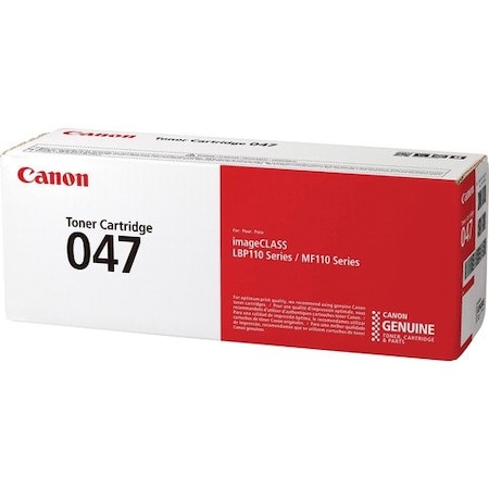 Canon Toner Cartridge, imageCLASS MF113, 1600 Yield, BK CNMCRTDG047